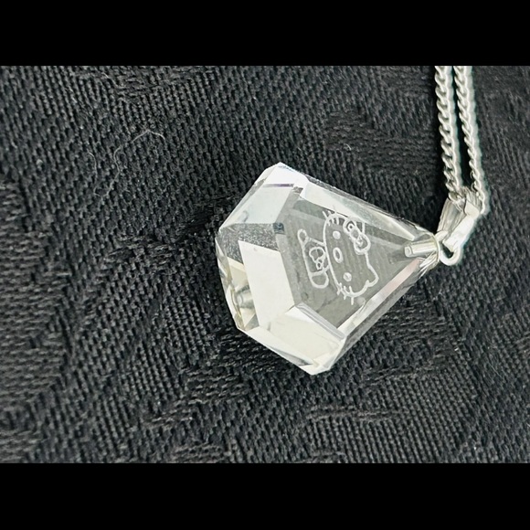 Vintage Hello Kitty Crystal Necklace Sanrio Employee Gift~ 1980’s Necklace 18 in - Picture 7 of 8